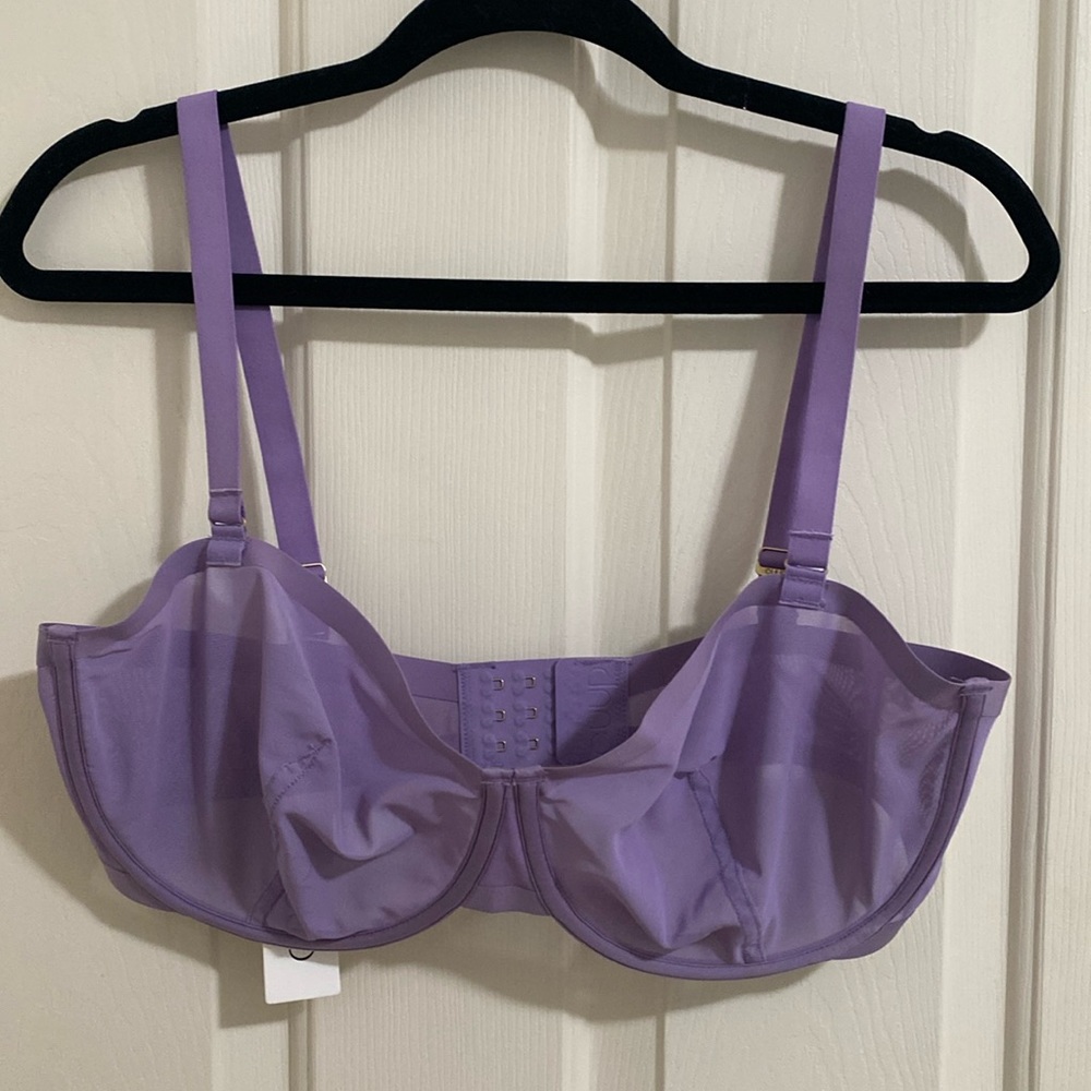 CUUP Balconette mesh bra in Amethyst, 38F